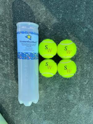 NTB - Personalised Adult Tennis balls - Double Initial